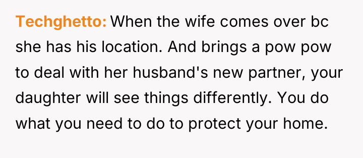 Techghetto When the wife comes over bc she has his...