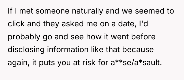 If I met someone naturally and we seemed to click...