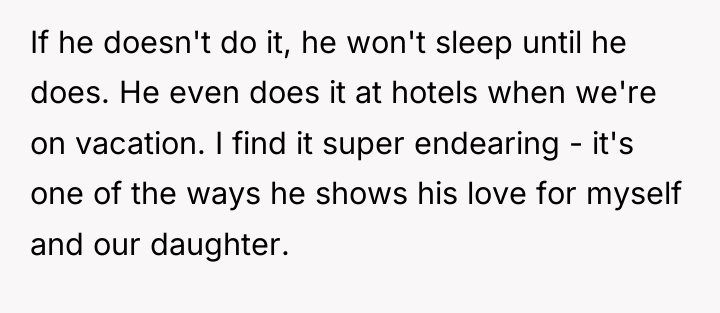 If he doesn't do it, he won't sleep until he...