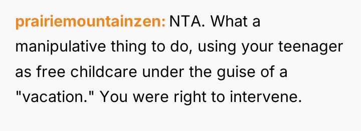 prairiemountainzen NTA. What a manipulative thing to do, using your...