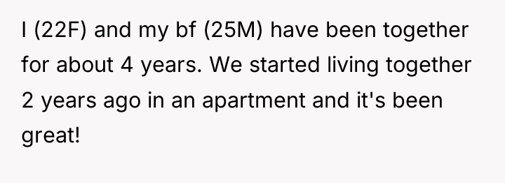 I (22F) and my bf (25M) have been together for...
