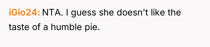 iGio24 NTA. I guess she doesn't like the taste of...