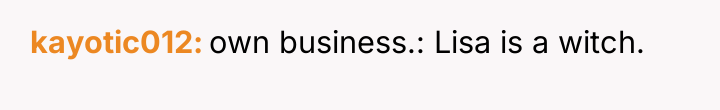 kayotic012 own business.: Lisa is a witch.