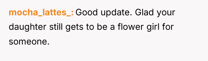 mocha_lattes_ Good update. Glad your daughter still gets to be...