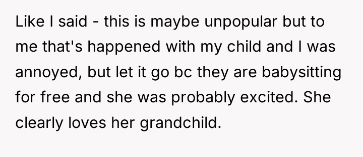 Like I said - this is maybe unpopular but to...