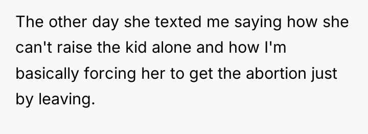 The other day she texted me saying how she can't...