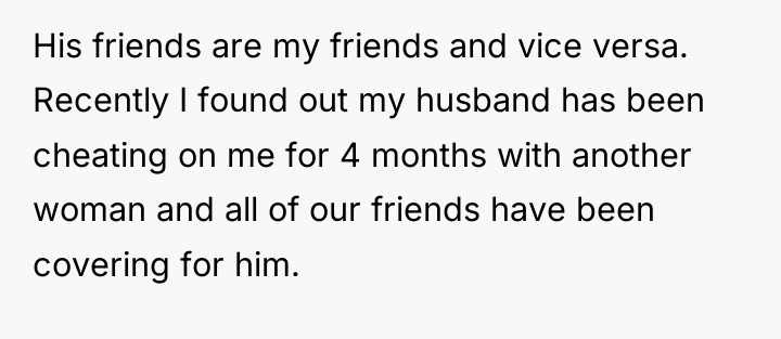 His friends are my friends and vice versa. Recently I...