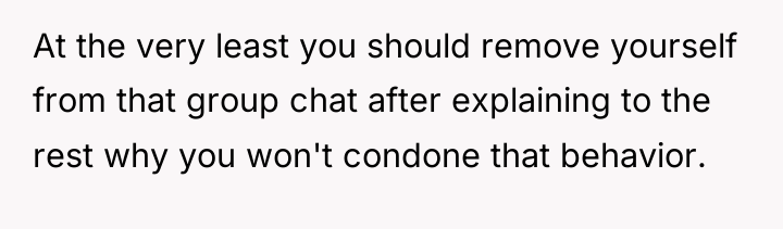 At the very least you should remove yourself from that...