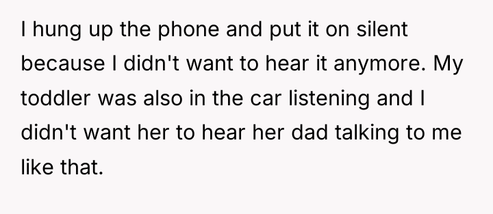 I hung up the phone and put it on silent...