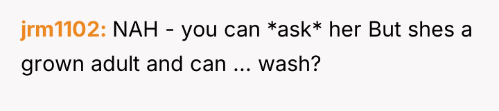 jrm1102 NAH - you can *ask* her But shes a...