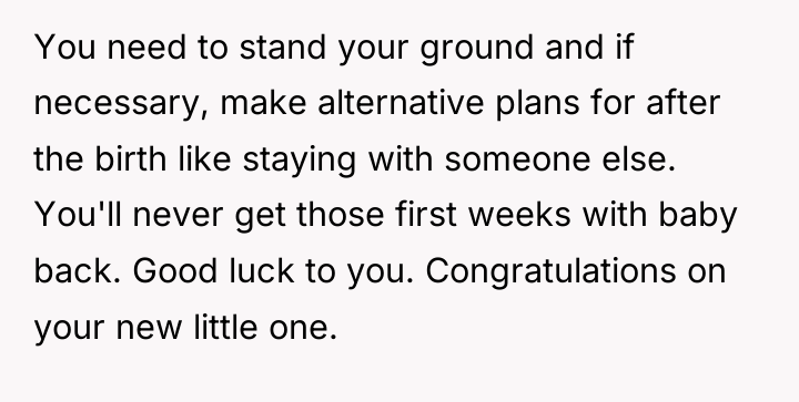 You need to stand your ground and if necessary, make...