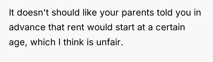 It doesn't should like your parents told you in advance...