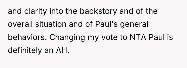 and clarity into the backstory and of the overall situation...