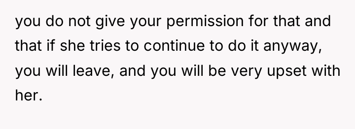you do not give your permission for that and that...