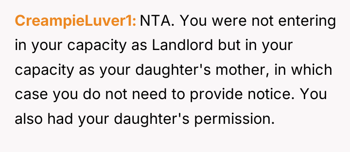 CreampieLuver1 NTA. You were not entering in your capacity as...
