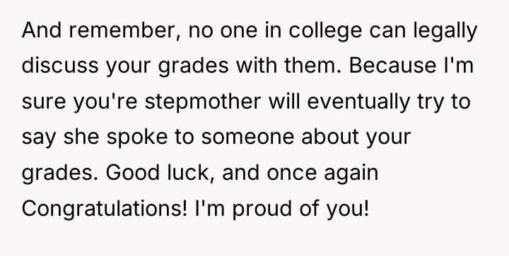 And remember, no one in college can legally discuss your...
