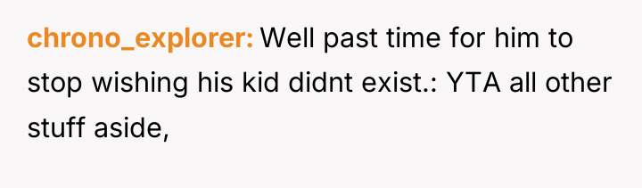 chrono_explorer Well past time for him to stop wishing his...