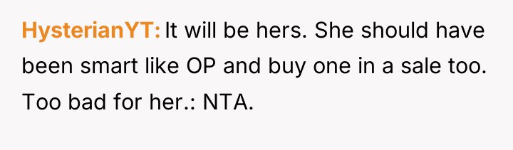 HysterianYT It will be hers. She should have been smart...