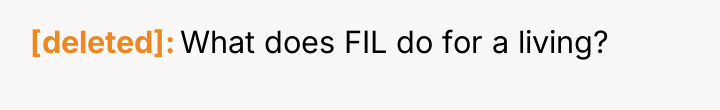 [deleted] What does FIL do for a living?