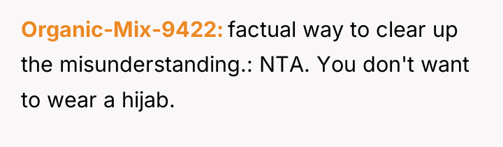 Organic-Mix-9422 factual way to clear up the misunderstanding.: NTA. You...