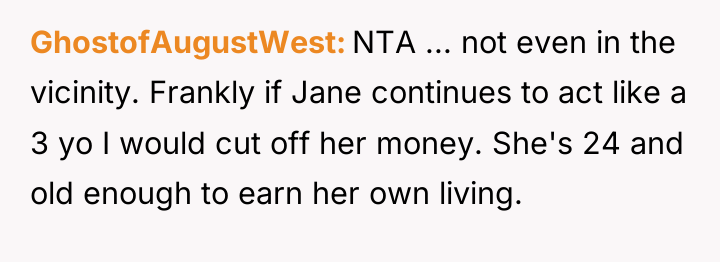 GhostofAugustWest NTA ... not even in the vicinity. Frankly if...