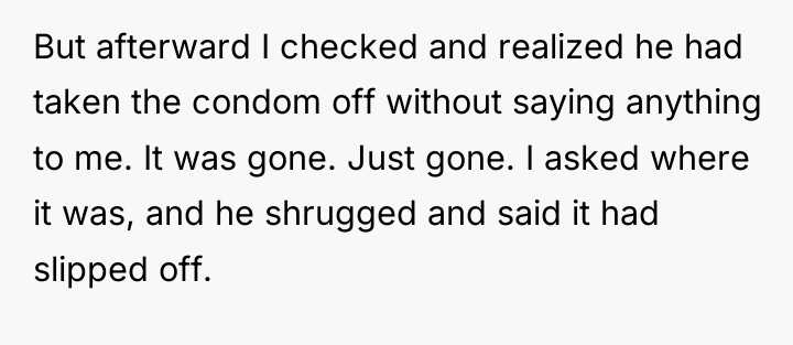 But afterward I checked and realized he had taken the...