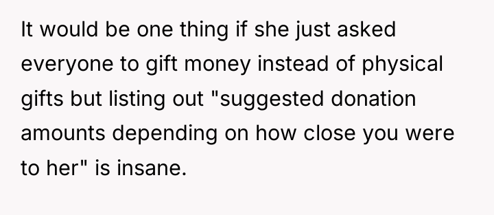 It would be one thing if she just asked everyone...
