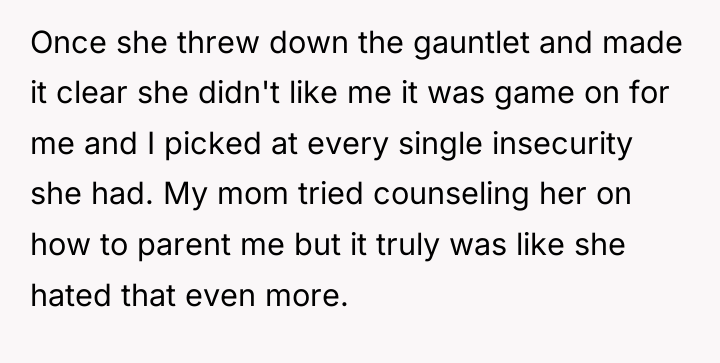 Once she threw down the gauntlet and made it clear...