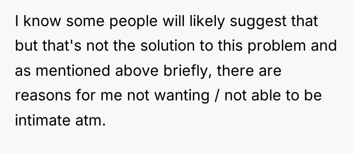 I know some people will likely suggest that but that's...