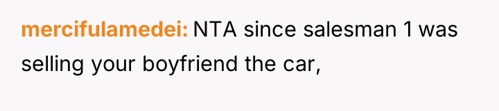 mercifulamedei NTA since salesman 1 was selling your boyfriend the...