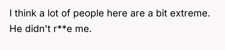 I think a lot of people here are a bit...