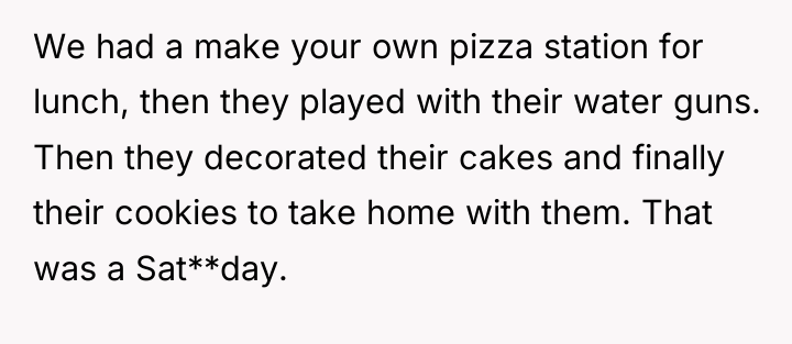 We had a make your own pizza station for lunch,...