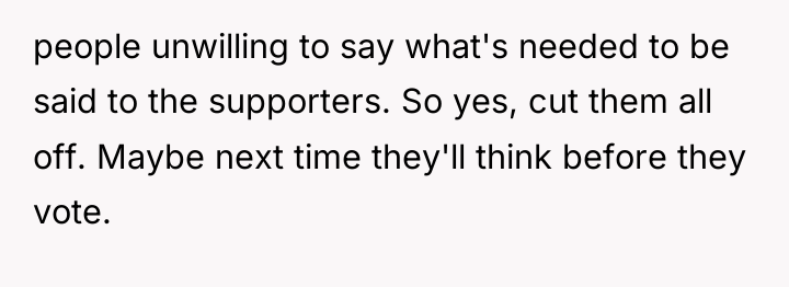 people unwilling to say what's needed to be said to...