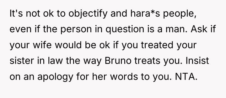 It's not ok to objectify and hara*s people, even if...