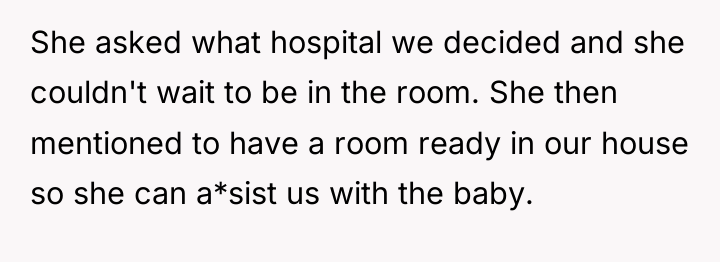She asked what hospital we decided and she couldn't wait...