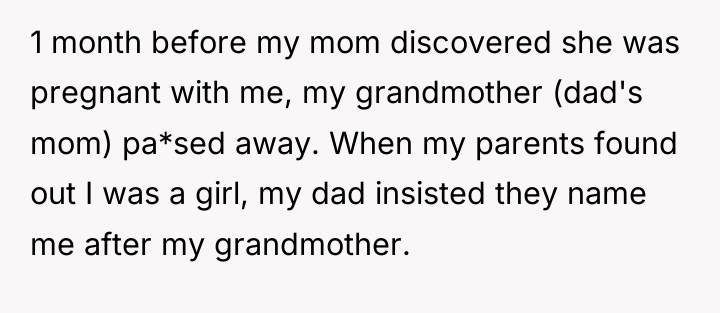 1 month before my mom discovered she was pregnant with...