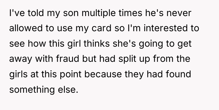 I've told my son multiple times he's never allowed to...