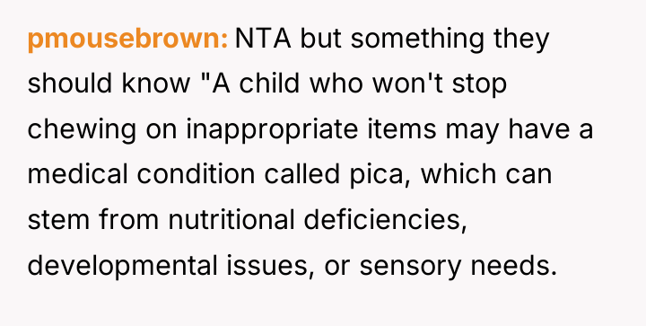 pmousebrown NTA but something they should know "A child who...