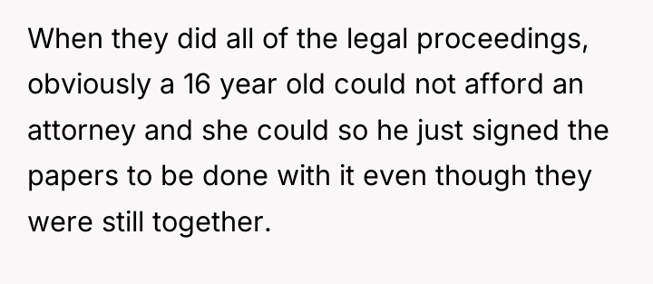 When they did all of the legal proceedings, obviously a...