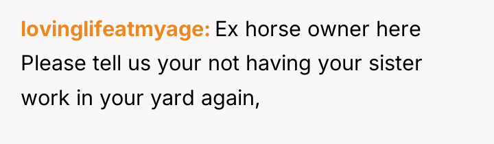 lovinglifeatmyage Ex horse owner here Please tell us your not...