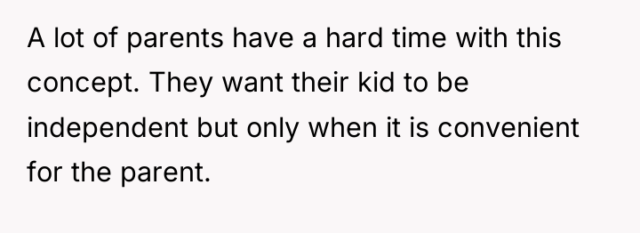 A lot of parents have a hard time with this...