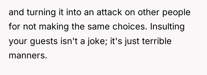 and turning it into an attack on other people for...