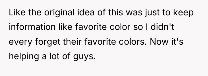 Like the original idea of this was just to keep...