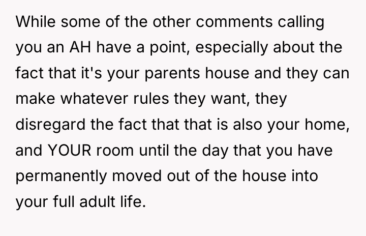 While some of the other comments calling you an AH...