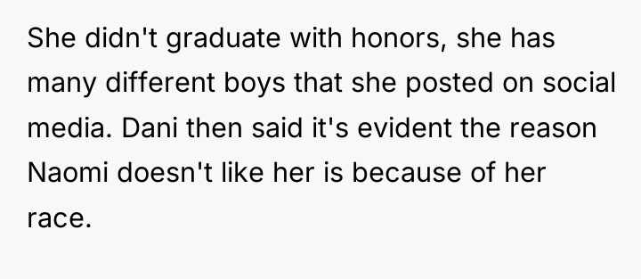She didn't graduate with honors, she has many different boys...