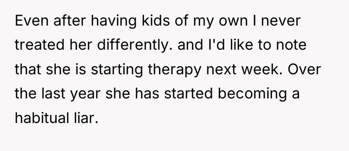 Even after having kids of my own I never treated...