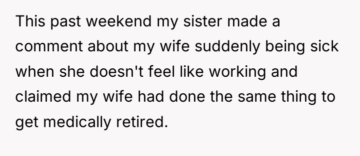 This past weekend my sister made a comment about my...