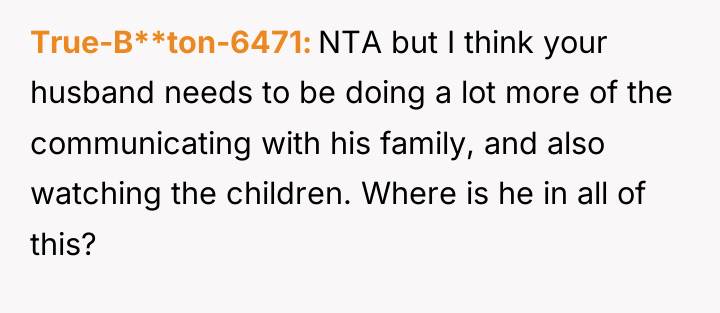 True-B**ton-6471 NTA but I think your husband needs to be...
