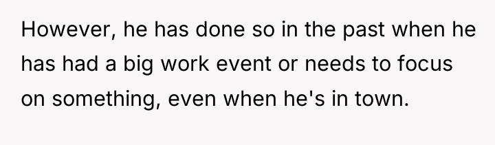 However, he has done so in the past when he...