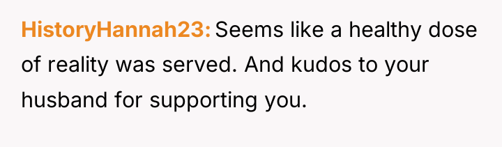 HistoryHannah23 Seems like a healthy dose of reality was served....